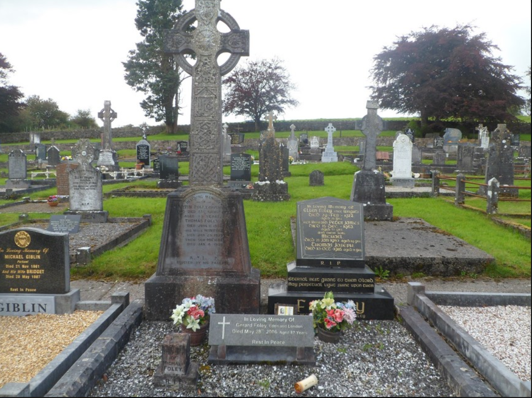 The Foley family plot at Fairymount, Castlerea.